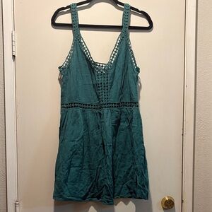 O'Neill Teal Crochet-Trim Tank